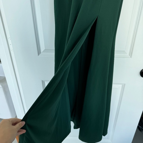 Lulus Song of Love Hunter Green Off-the-Shoulder Maxi Dress - Picture 8 of 8